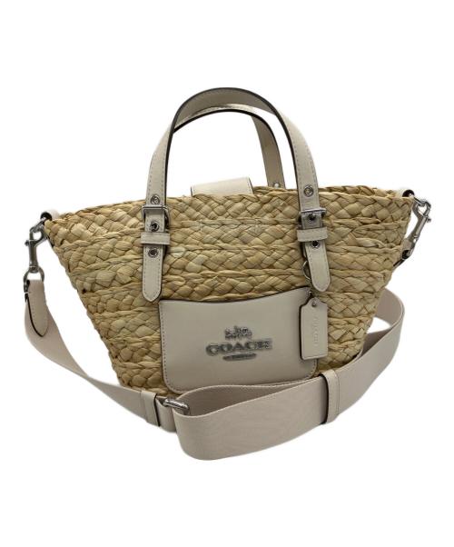 COACH（コーチ）COACH (コーチ) カゴハンドバッグ ベージュの古着・服飾アイテム
