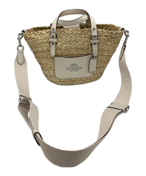 COACH（コーチ）COACH (コーチ) カゴハンドバッグ ベージュの古着・服飾アイテム