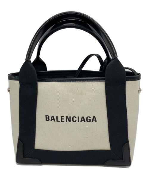 BALENCIAGA（バレンシアガ）BALENCIAGA (バレンシアガ) 2WAYバッグ ブラック×ベージュの古着・服飾アイテム