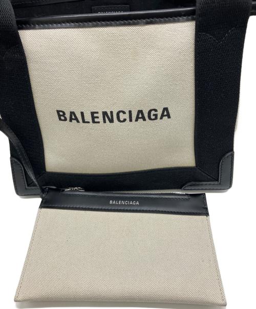 BALENCIAGA（バレンシアガ）BALENCIAGA (バレンシアガ) 2WAYバッグ ブラック×ベージュの古着・服飾アイテム