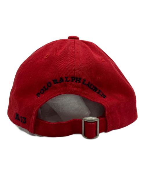 POLO RALPH LAUREN（ポロ・ラルフローレン）POLO RALPH LAUREN (ポロ・ラルフローレン) キャップ レッドの古着・服飾アイテム
