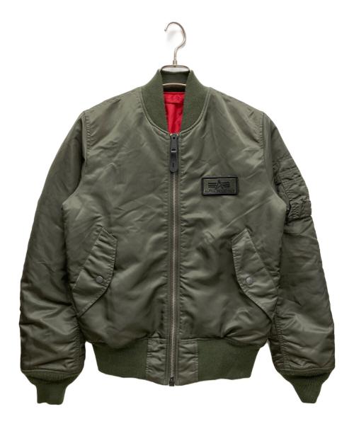 ALPHA（アルファ）ALPHA (アルファ) MA-1ジャケット オリーブ サイズ:Sの古着・服飾アイテム