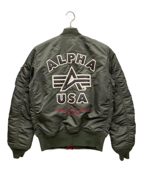 ALPHA（アルファ）ALPHA (アルファ) MA-1ジャケット オリーブ サイズ:Sの古着・服飾アイテム