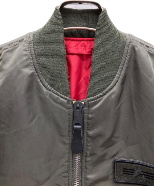 ALPHA（アルファ）ALPHA (アルファ) MA-1ジャケット オリーブ サイズ:Sの古着・服飾アイテム