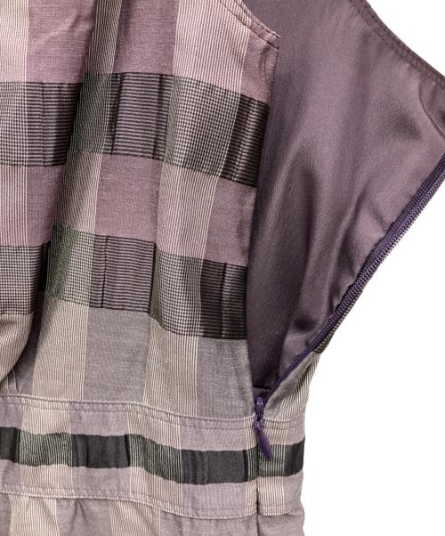 BURBERRY LONDON（バーバリーロンドン）BURBERRY LONDON (バーバリーロンドン) ノースリーブワンピース バイオレット サイズ:38の古着・服飾アイテム