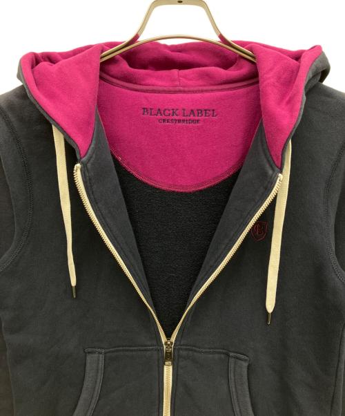 BLACK LABEL CRESTBRIDGE（ブラックレーベル クレストブリッジ）BLACK LABEL CRESTBRIDGE (ブラックレーベル クレストブリッジ) ジップパーカー ネイビー サイズ:2の古着・服飾アイテム