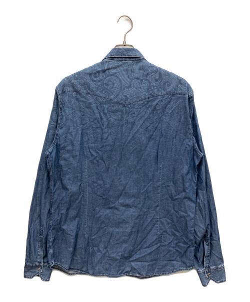 ETRO（エトロ）ETRO (エトロ) 長袖シャツ インディゴ サイズ:2XLの古着・服飾アイテム