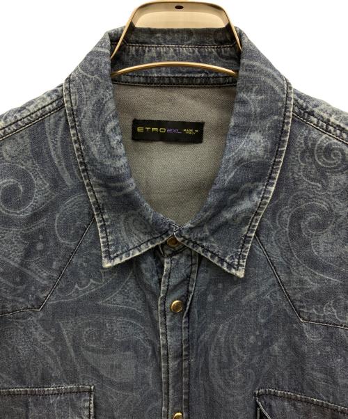ETRO（エトロ）ETRO (エトロ) 長袖シャツ インディゴ サイズ:2XLの古着・服飾アイテム