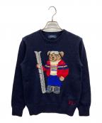 POLO RALPH LAURENポロ・ラルフローレン）の古着「厚手ニット」｜ネイビー