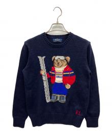 POLO RALPH LAUREN（ポロ・ラルフローレン）の古着「厚手ニット」｜ネイビー