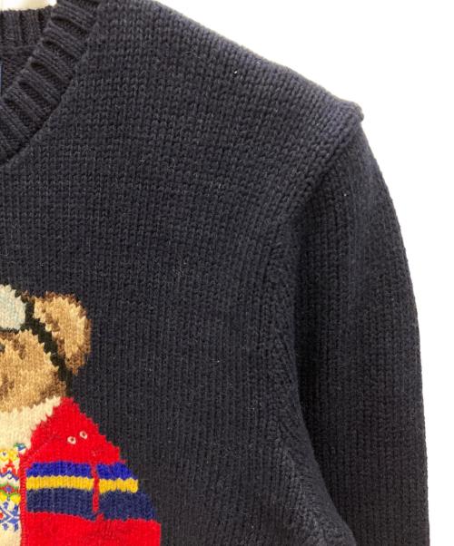POLO RALPH LAUREN（ポロ・ラルフローレン）POLO RALPH LAUREN (ポロ・ラルフローレン) 厚手ニット ネイビー サイズ:Mの古着・服飾アイテム