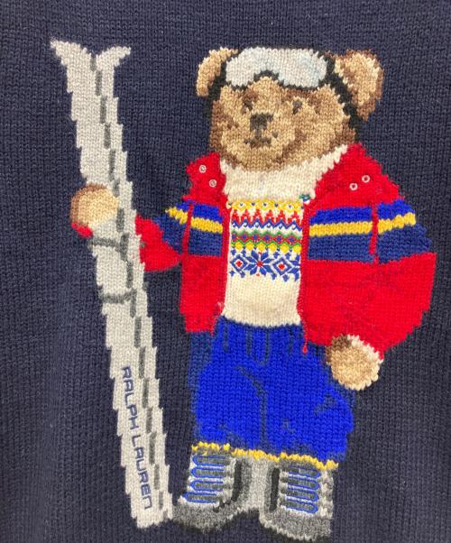 POLO RALPH LAUREN（ポロ・ラルフローレン）POLO RALPH LAUREN (ポロ・ラルフローレン) 厚手ニット ネイビー サイズ:Mの古着・服飾アイテム