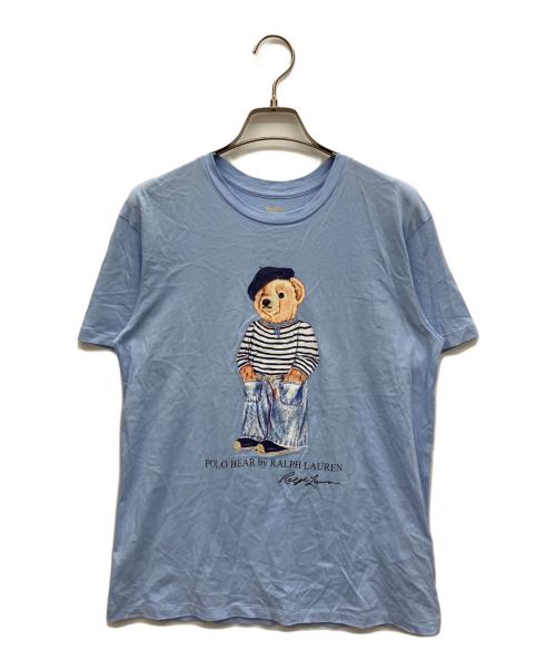 POLO RALPH LAUREN（ポロ・ラルフローレン）POLO RALPH LAUREN (ポロ・ラルフローレン) 半袖Tシャツ スカイブルー サイズ:XSの古着・服飾アイテム