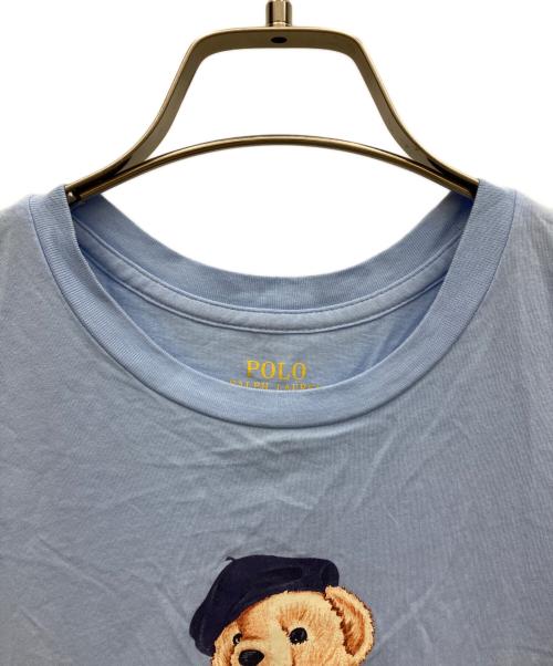 POLO RALPH LAUREN（ポロ・ラルフローレン）POLO RALPH LAUREN (ポロ・ラルフローレン) 半袖Tシャツ スカイブルー サイズ:XSの古着・服飾アイテム