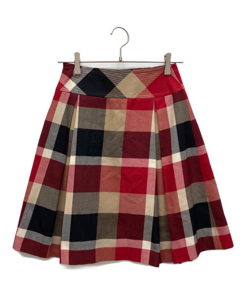 BLUE LABEL CRESTBRIDGE（ブルーレーベルクレストブリッジ）BLUE LABEL CRESTBRIDGE (ブルーレーベルクレストブリッジ) チェックスカート マルチカラー サイズ:38の古着・服飾アイテム