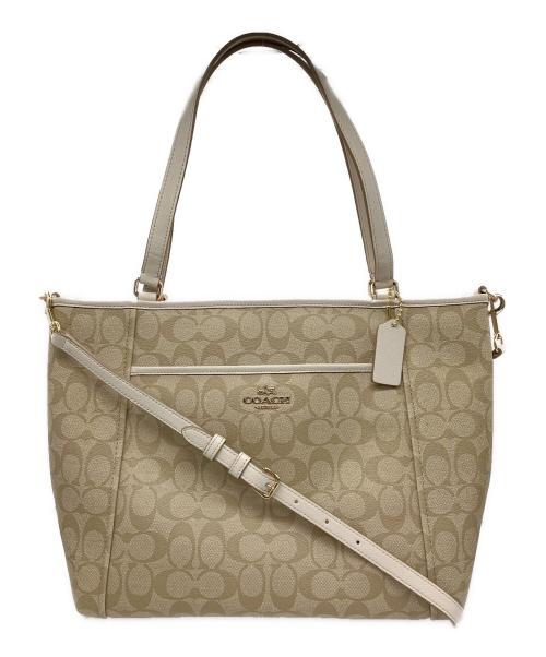 COACH（コーチ）COACH (コーチ) 2WAYバッグ ベージュの古着・服飾アイテム