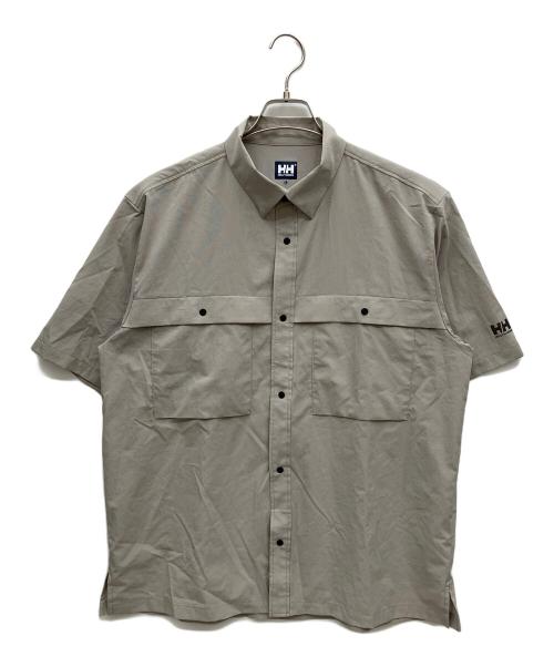 HELLY HANSEN（ヘリーハンセン）HELLY HANSEN (ヘリーハンセン) 半袖シャツ ベージュ サイズ:Lの古着・服飾アイテム