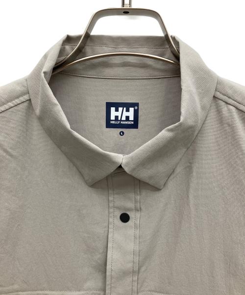 HELLY HANSEN（ヘリーハンセン）HELLY HANSEN (ヘリーハンセン) 半袖シャツ ベージュ サイズ:Lの古着・服飾アイテム