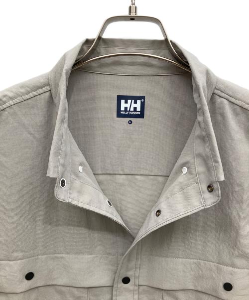 HELLY HANSEN（ヘリーハンセン）HELLY HANSEN (ヘリーハンセン) 半袖シャツ ベージュ サイズ:Lの古着・服飾アイテム