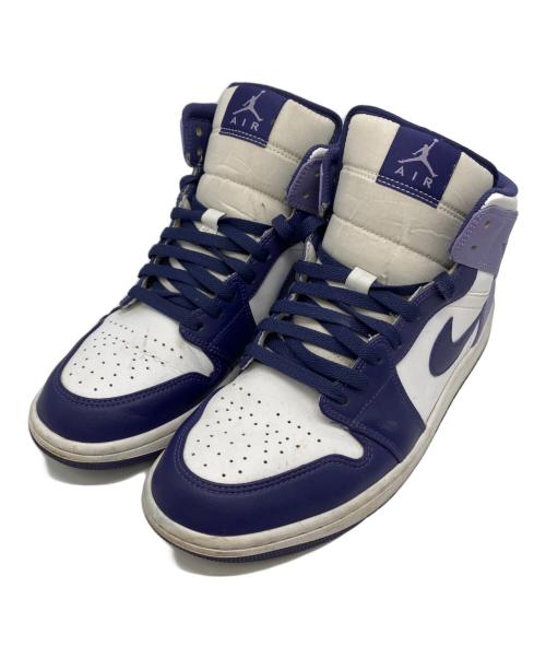 NIKE（ナイキ）NIKE (ナイキ) ハイカットスニーカー パープル×ホワイト サイズ:28cmの古着・服飾アイテム