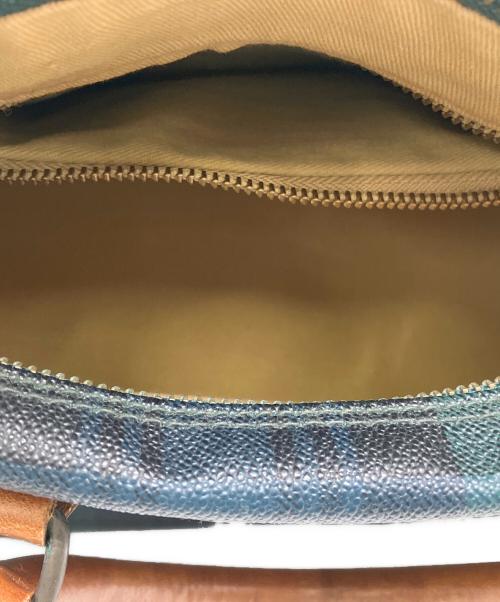 POLO RALPH LAUREN（ポロ・ラルフローレン）POLO RALPH LAUREN (ポロ・ラルフローレン) ミニボストンバッグ グリーン×ブラックの古着・服飾アイテム