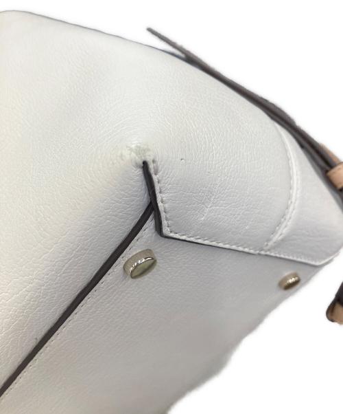 Kate Spade（ケイトスペード）Kate Spade (ケイトスペード) 2WAYバッグ ホワイト×ブラウンの古着・服飾アイテム