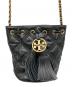 TORY BURCH (トリーバーチ) チェーンショルダーバッグ ブラック：5000円
