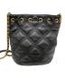 中古・古着 TORY BURCH (トリーバーチ) チェーンショルダーバッグ ブラック：5000円