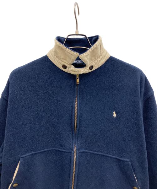 POLO RALPH LAUREN（ポロ・ラルフローレン）POLO RALPH LAUREN (ポロ・ラルフローレン) フリースジャケット ネイビー サイズ:Mの古着・服飾アイテム