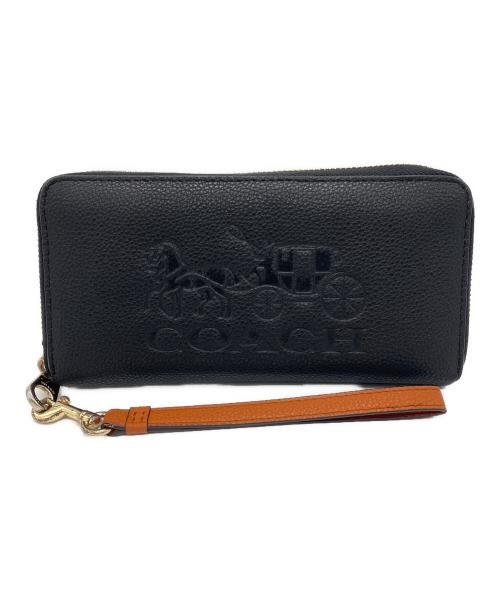 COACH（コーチ）COACH (コーチ) ラウンドファスナー長財布 ブラックの古着・服飾アイテム