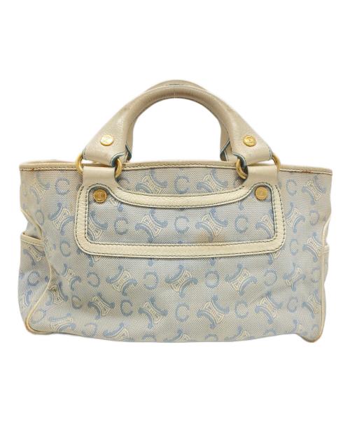 CELINE（セリーヌ）CELINE (セリーヌ) ハンドバッグ スカイブルー×ホワイトの古着・服飾アイテム