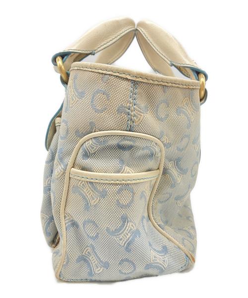 CELINE（セリーヌ）CELINE (セリーヌ) ハンドバッグ スカイブルー×ホワイトの古着・服飾アイテム