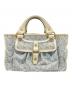 CELINE（セリーヌ）の古着「ハンドバッグ」｜スカイブルー×ホワイト