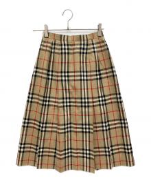 Burberry's（バーバリーズ）の古着「ノヴァチェックスカート」｜ベージュ
