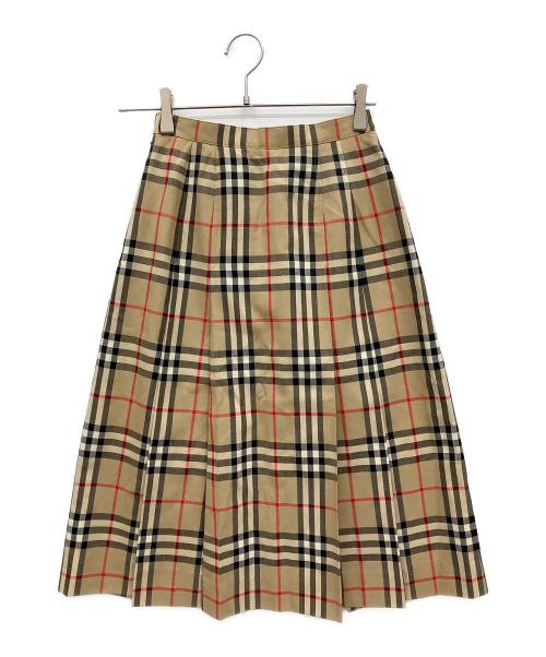 Burberry's（バーバリーズ）Burberry's (バーバリーズ) ノヴァチェックスカート ベージュ サイズ:7ARの古着・服飾アイテム