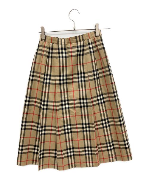 Burberry's（バーバリーズ）Burberry's (バーバリーズ) ノヴァチェックスカート ベージュ サイズ:7ARの古着・服飾アイテム