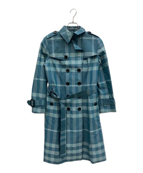 BURBERRY LONDON（バーバリーロンドン）BURBERRY LONDON (バーバリーロンドン) トレンチコート エメラルドグリーン サイズ:40の古着・服飾アイテム