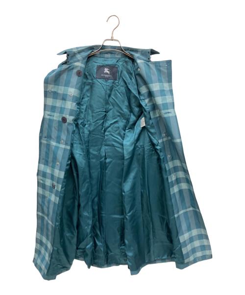 BURBERRY LONDON（バーバリーロンドン）BURBERRY LONDON (バーバリーロンドン) トレンチコート エメラルドグリーン サイズ:40の古着・服飾アイテム