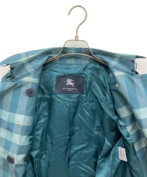 BURBERRY LONDON（バーバリーロンドン）BURBERRY LONDON (バーバリーロンドン) トレンチコート エメラルドグリーン サイズ:40の古着・服飾アイテム