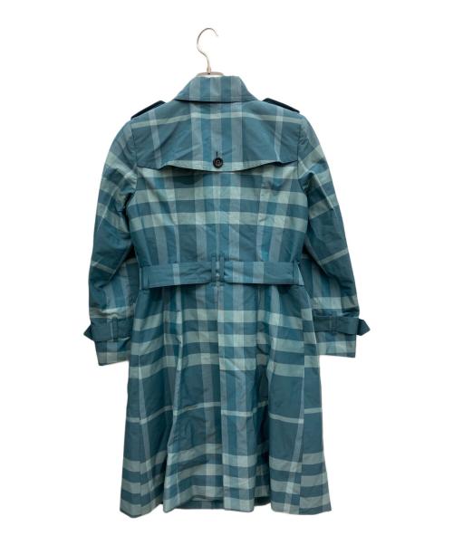 BURBERRY LONDON（バーバリーロンドン）BURBERRY LONDON (バーバリーロンドン) トレンチコート エメラルドグリーン サイズ:40の古着・服飾アイテム