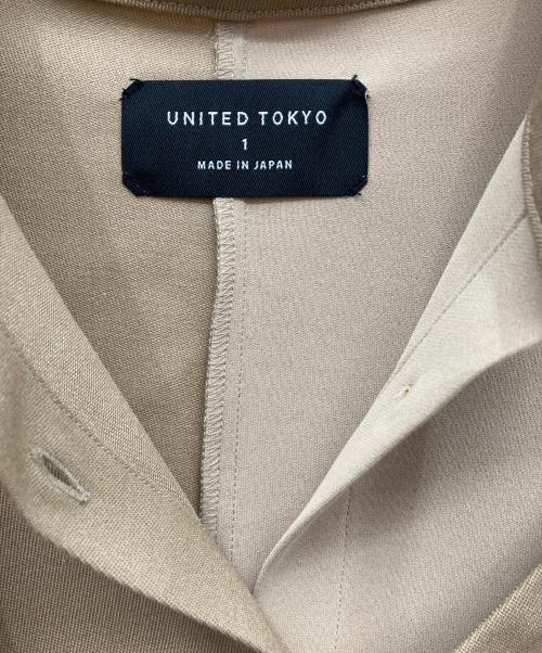 UNITED TOKYO（ユナイテッドトーキョー）UNITED TOKYO (ユナイテッドトーキョー) 長袖ワンピース ベージュ サイズ:サイズ１の古着・服飾アイテム