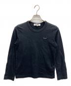 PLAY COMME des GARCONSプレイコムデギャルソン）の古着「長袖カットソー」｜ブラック