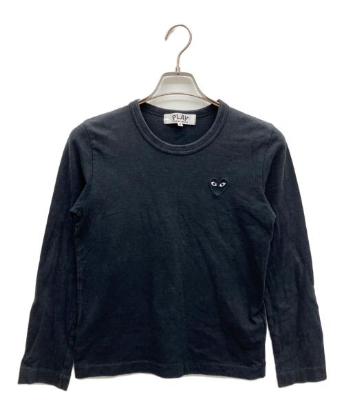 PLAY COMME des GARCONS（プレイコムデギャルソン）PLAY COMME des GARCONS (プレイコムデギャルソン) 長袖カットソー ブラック サイズ:Mの古着・服飾アイテム