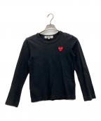 PLAY COMME des GARCONSプレイコムデギャルソン）の古着「長袖カットソー」｜ブラック