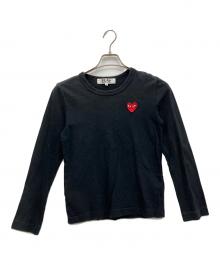 PLAY COMME des GARCONS（プレイコムデギャルソン）の古着「長袖カットソー」｜ブラック