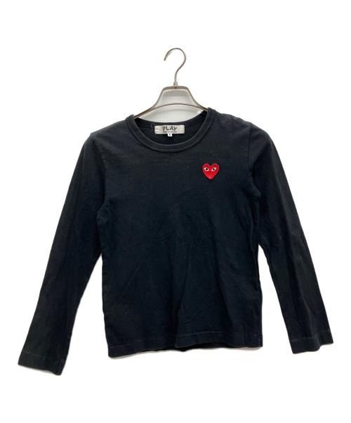 PLAY COMME des GARCONS（プレイコムデギャルソン）PLAY COMME des GARCONS (プレイコムデギャルソン) 長袖カットソー ブラック サイズ:Sの古着・服飾アイテム