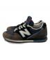 NEW BALANCE (ニューバランス) スニーカー ネイビー×グレー サイズ:27cm：5000円