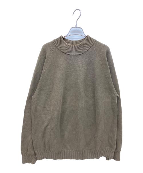 Manual Alphabet（マニュアル アルファベット）MANUAL ALPHABET (マニュアル アルファベット) 厚手ニット オリーブ サイズ:3の古着・服飾アイテム