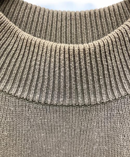 Manual Alphabet（マニュアル アルファベット）MANUAL ALPHABET (マニュアル アルファベット) 厚手ニット オリーブ サイズ:3の古着・服飾アイテム