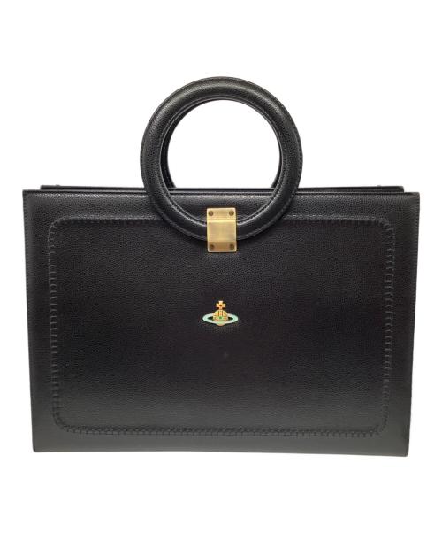 Vivienne Westwood（ヴィヴィアンウエストウッド）Vivienne Westwood (ヴィヴィアンウエストウッド) サークルハンドバッグ ブラックの古着・服飾アイテム